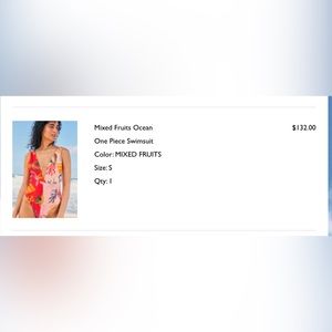 Farm rio mixed fruits swimsuit